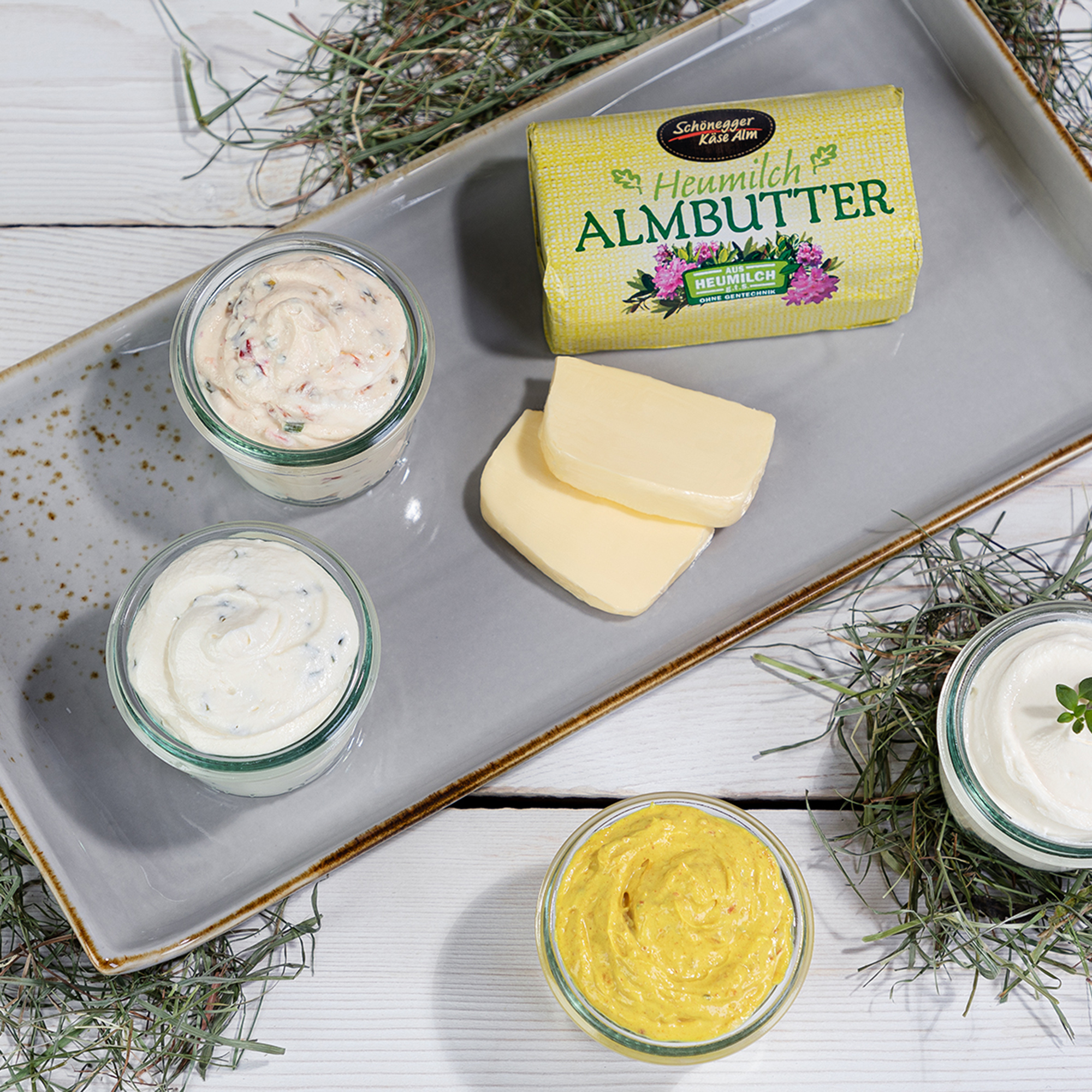 Brotaufstriche und Butter